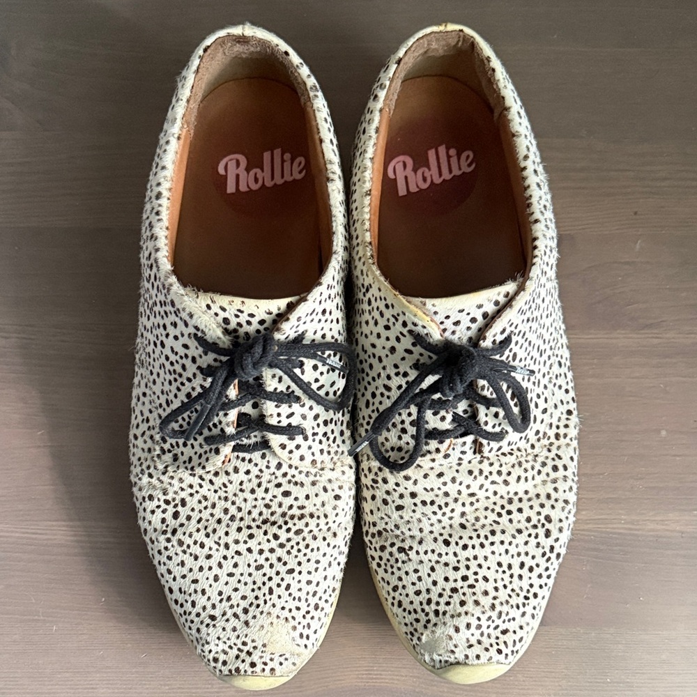 Rollie Derby Sport Leopard Shoes